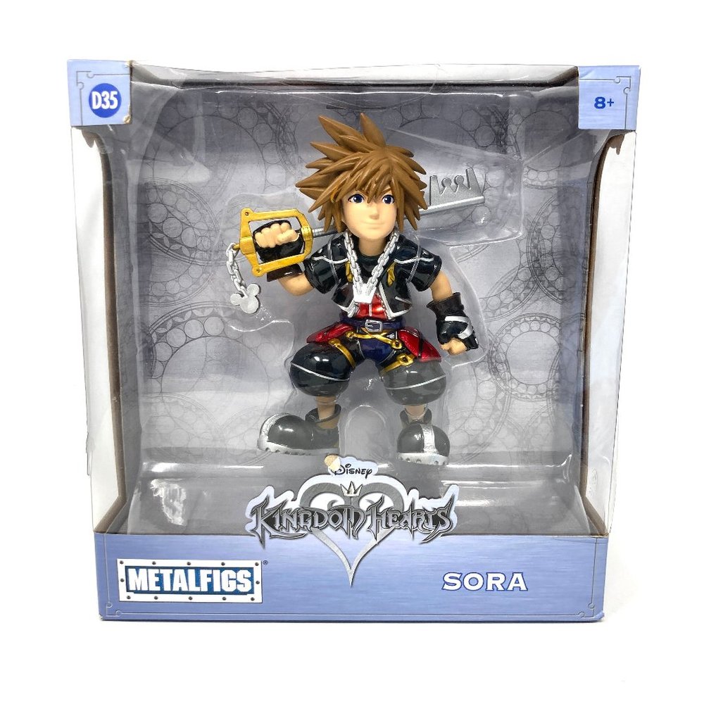 Disney Kingdom Hearts SORA Figure Metalfigs Die Cast Metal 6” Statue New